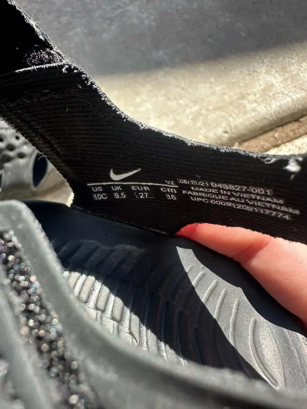 Nike Sunray Protect 2 Toddler Black Sandals Size 10C